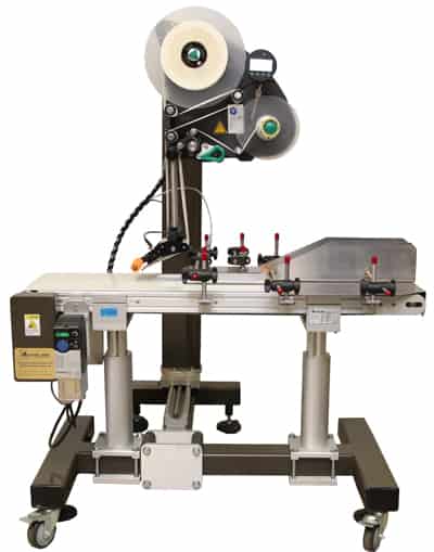 pouch labeling machine