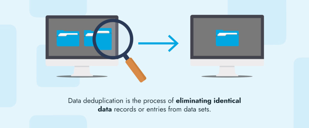 data deduplication meaning